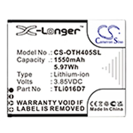 Ilb Gold Cordless Phone Battery, Replacement For Alcatel, Ot-4055J Battery OT-4055J BATTERY